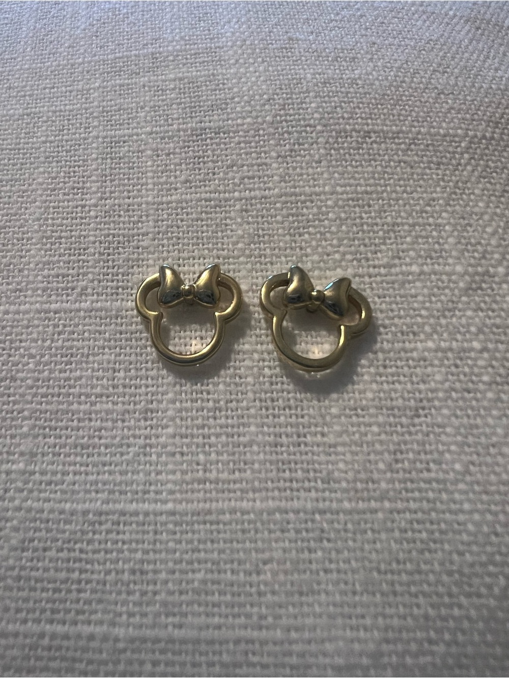Gold Disney x BaubleBar Minnie Mouse Stud Earrings